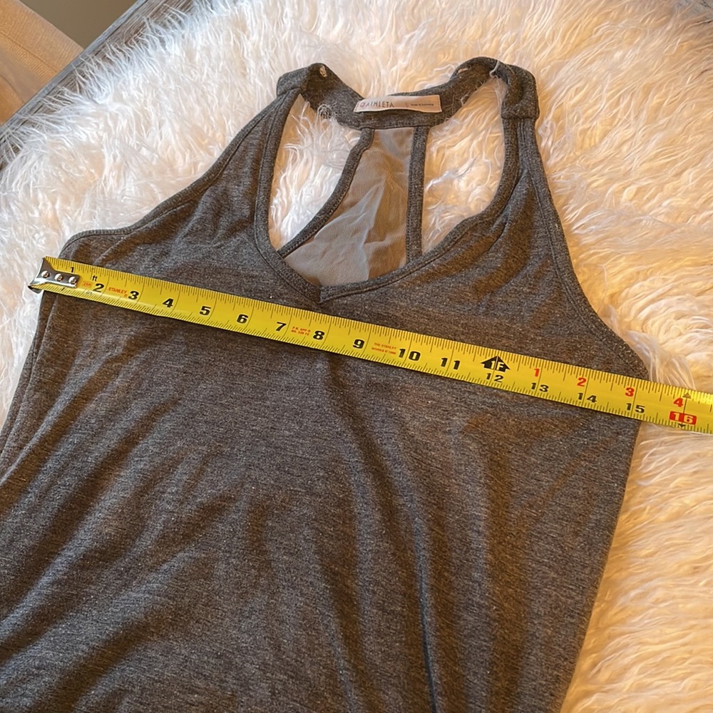 Athleta (grey) racerback tee dress EUC - Picture 10 of 10
